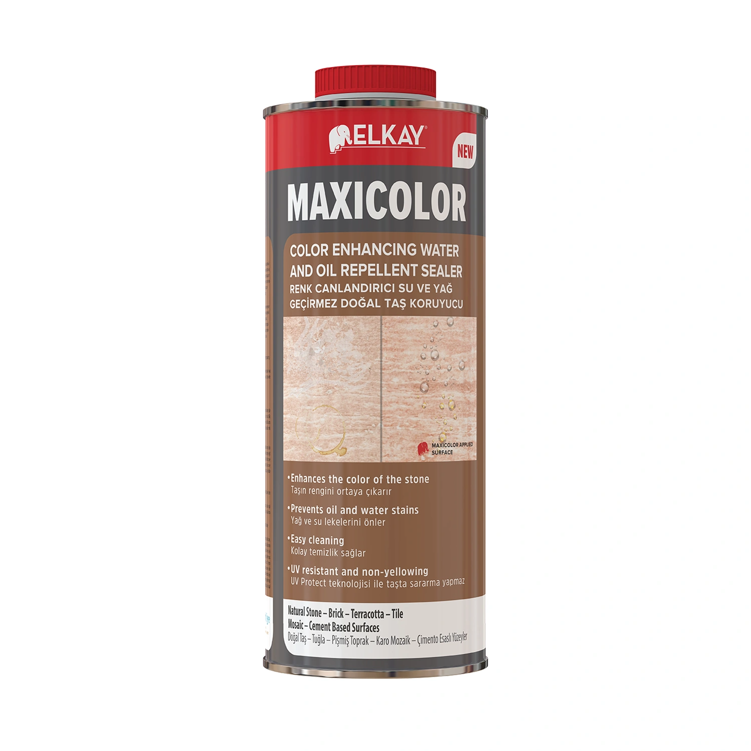 MAXICOLOR  I Color Enhancing Water and Oil Repellent Sealer - SZÍNKIEMELŐ ,VÍZ ÉS OLAJTASZÍTÓ IMPREGNÁLÓ 1Liter